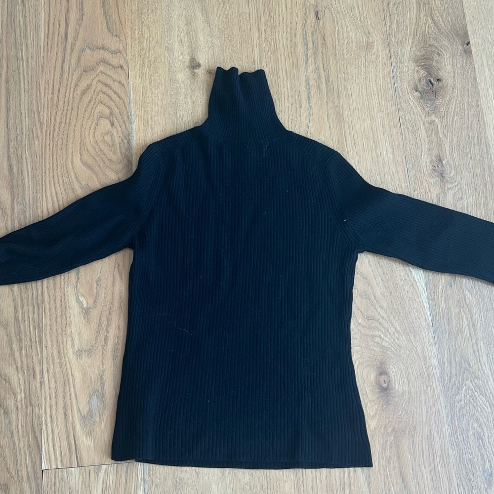Elegant Black Cowl Neck Sweater